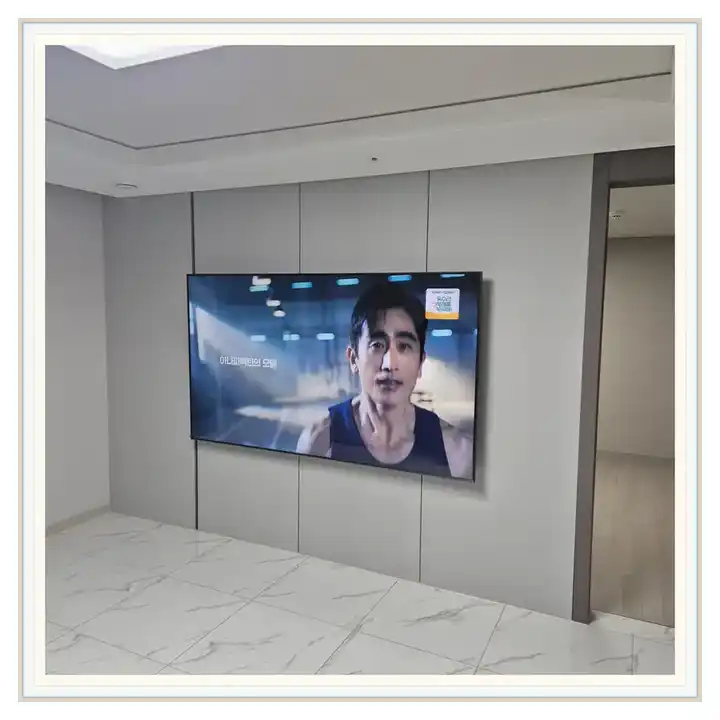 벽걸이TV 거치대 참고 사진 · 비젼캐슬 설치 조건