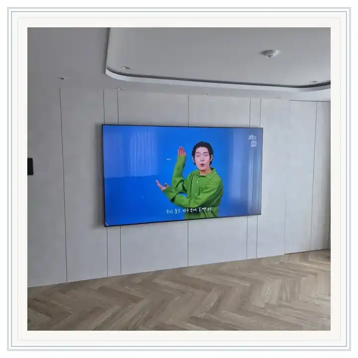 벽걸이TV 거치대 참고 사진 · 비오르 설치 조건