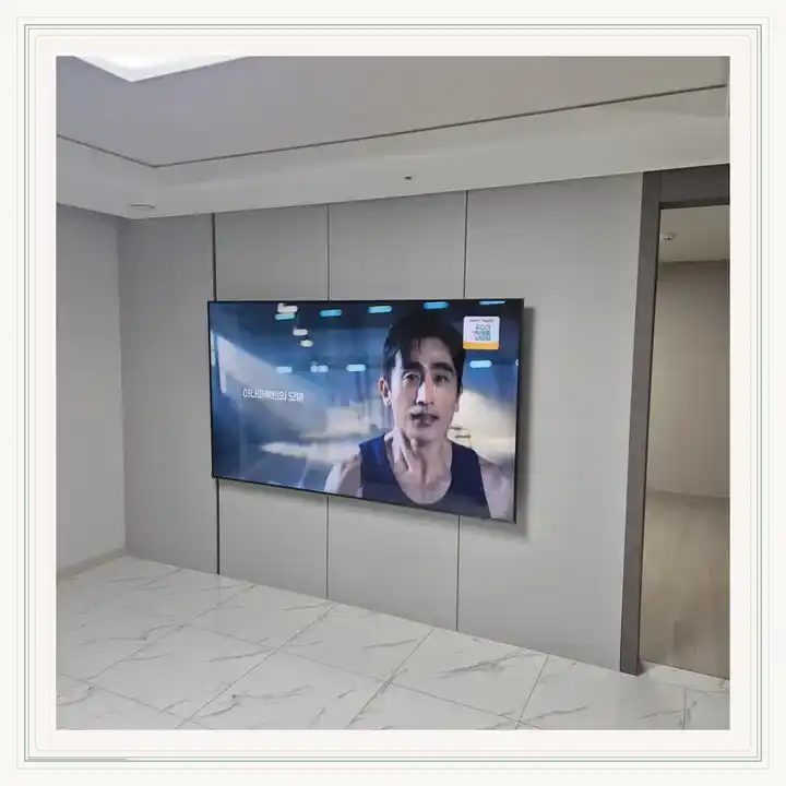 벽걸이TV 거치대 참고 사진 · 이랜드PEER DMC 설치 조건