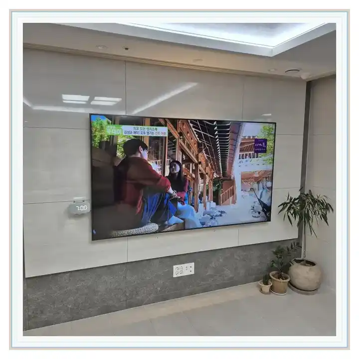 벽걸이TV 거치대 참고 사진 · 아페르파크 설치 조건
