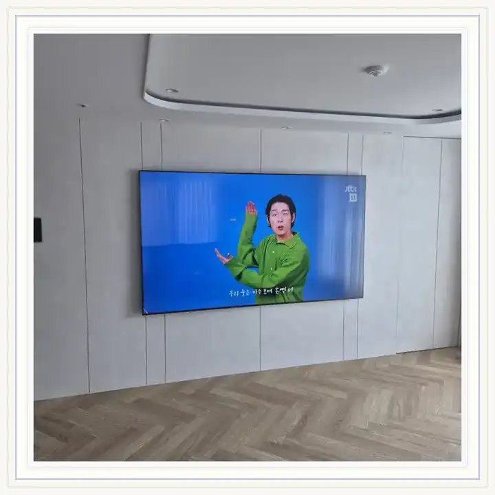 벽걸이TV 거치대 참고 사진 · 더샵파크솔레이유 설치 조건